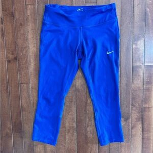 Nike Dri-Fit Women’s Royal Blue Athletic Leggings Size Small